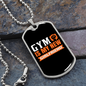To My Girlfriend Gym is My New Girlfriend Necklace Stainless Steel or 18k Gold Dog Tag 24" Chain-Express Your Love Gifts