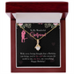 To My Girlfriend Happy Birthday! Alluring Ribbon Necklace Message Card-Express Your Love Gifts