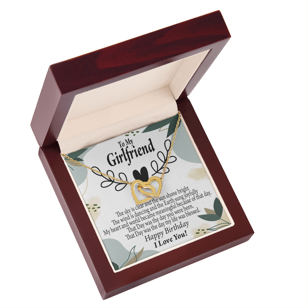 To My Girlfriend Happy Birthday Inseparable Necklace-Express Your Love Gifts