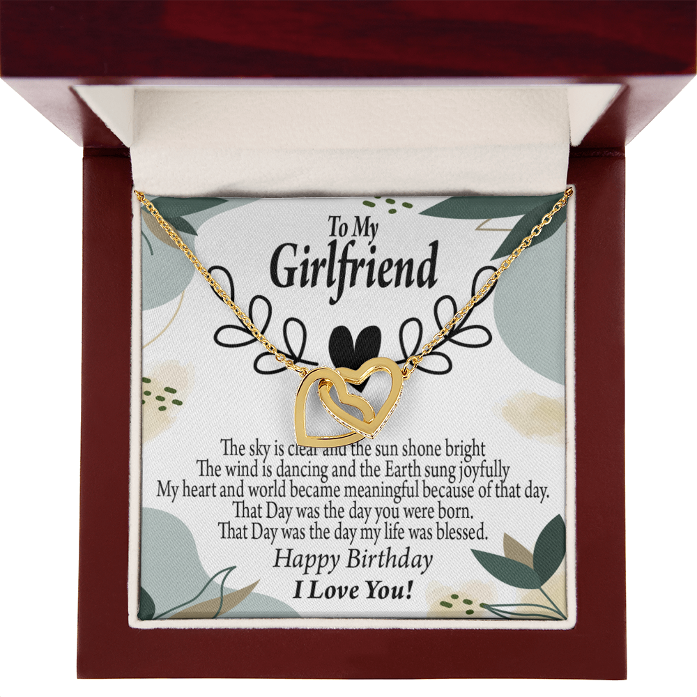 To My Girlfriend Happy Birthday Inseparable Necklace-Express Your Love Gifts