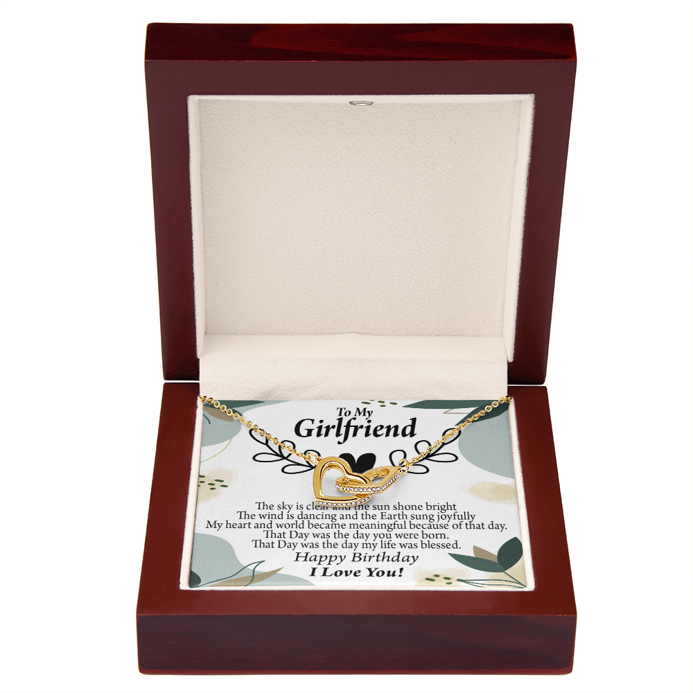 To My Girlfriend Happy Birthday Inseparable Necklace-Express Your Love Gifts