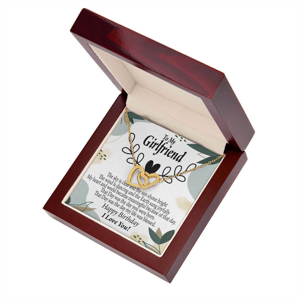To My Girlfriend Happy Birthday Inseparable Necklace-Express Your Love Gifts