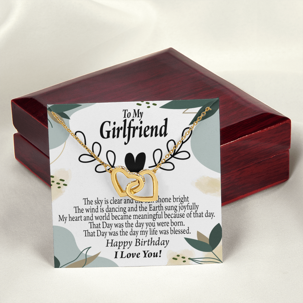 To My Girlfriend Happy Birthday Inseparable Necklace-Express Your Love Gifts