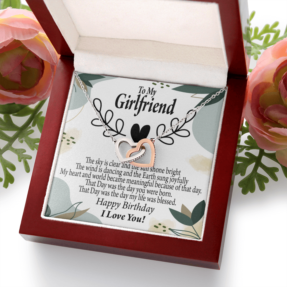 To My Girlfriend Happy Birthday Inseparable Necklace-Express Your Love Gifts