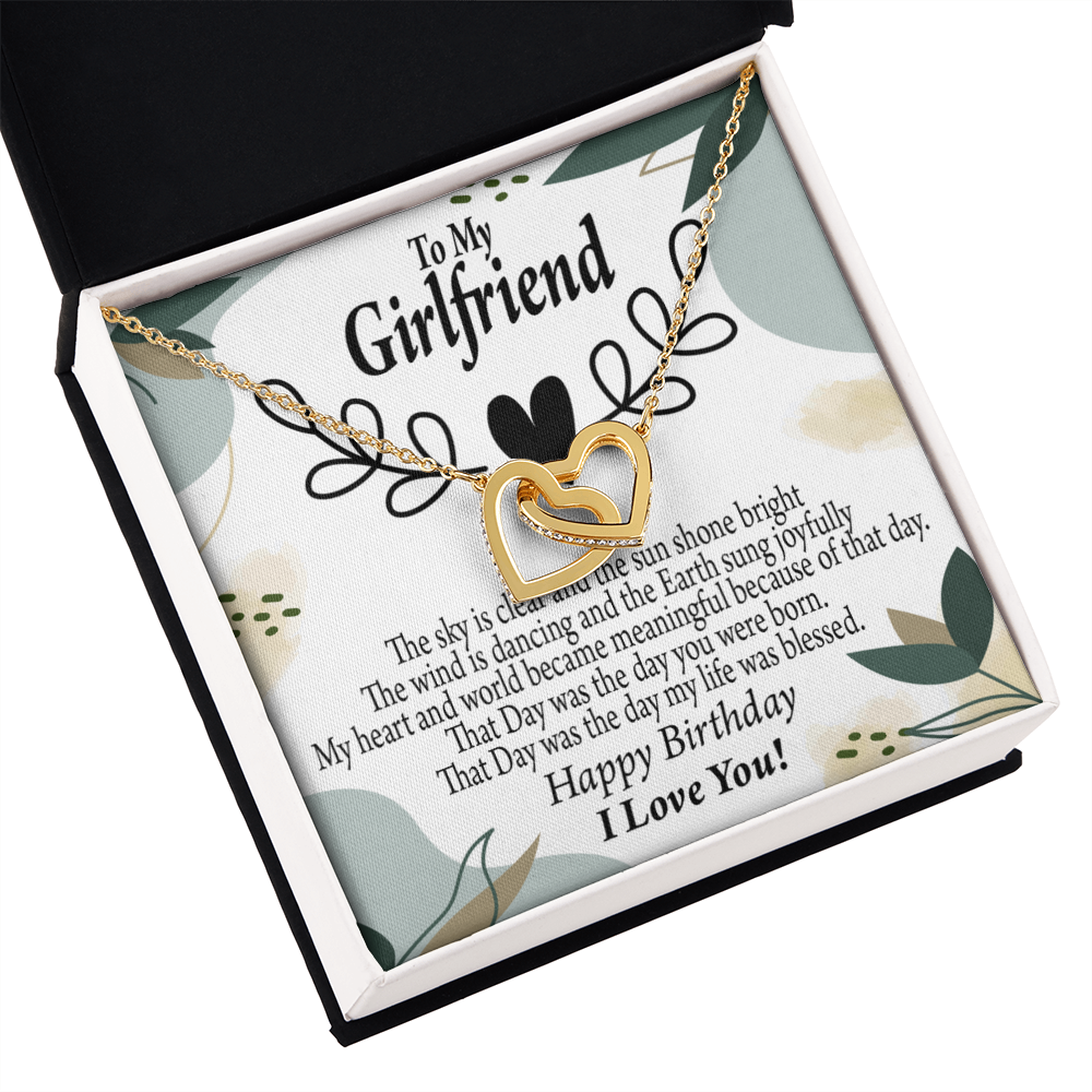 To My Girlfriend Happy Birthday Inseparable Necklace-Express Your Love Gifts