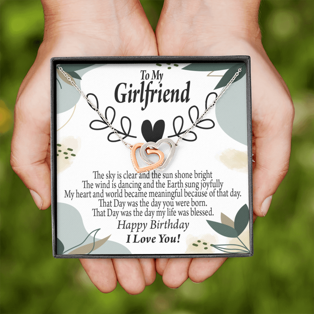 To My Girlfriend Happy Birthday Inseparable Necklace-Express Your Love Gifts