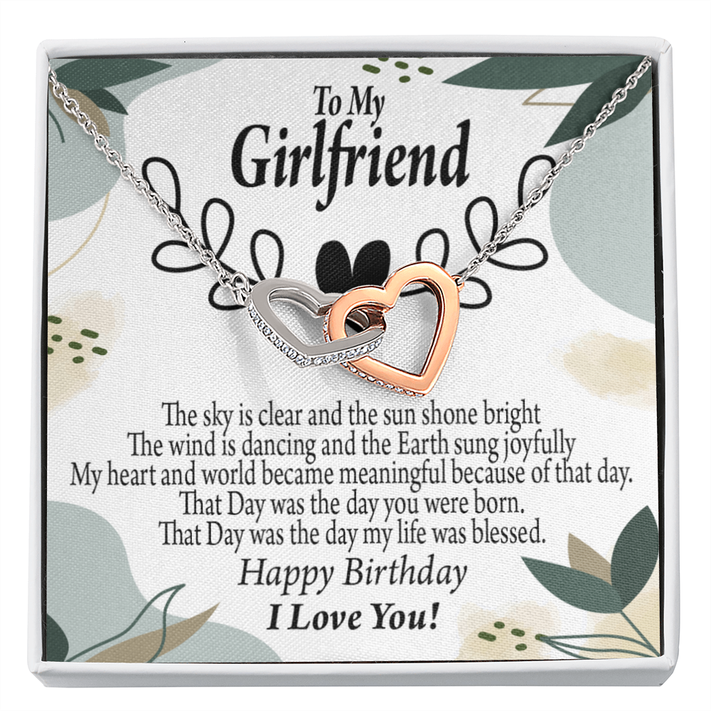 To My Girlfriend Happy Birthday Inseparable Necklace-Express Your Love Gifts