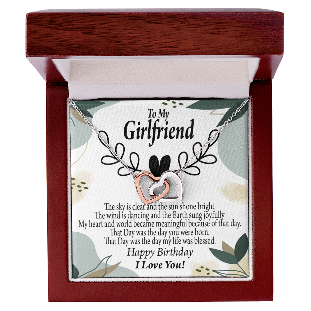 To My Girlfriend Happy Birthday Inseparable Necklace-Express Your Love Gifts
