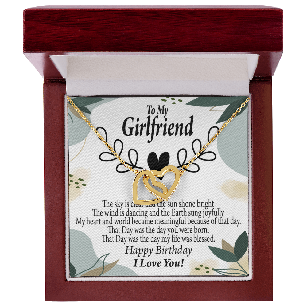 To My Girlfriend Happy Birthday Inseparable Necklace-Express Your Love Gifts