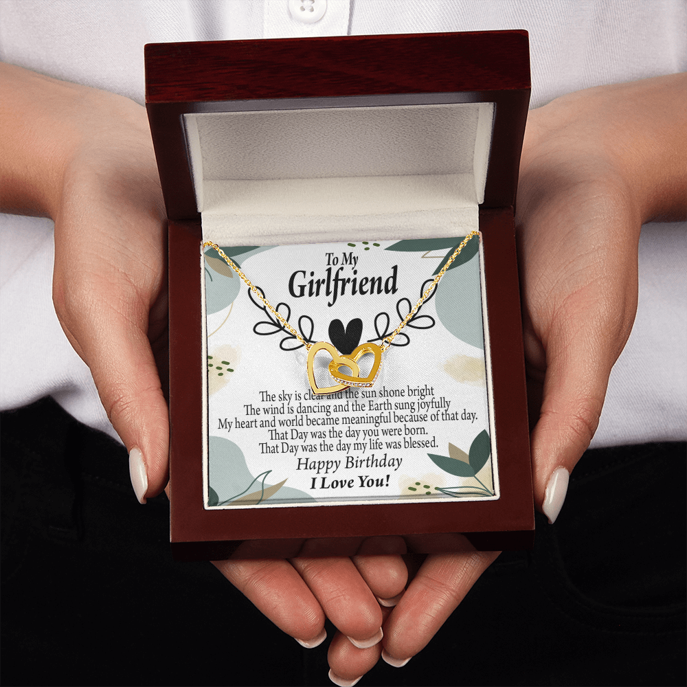 To My Girlfriend Happy Birthday Inseparable Necklace-Express Your Love Gifts