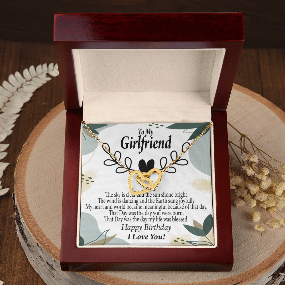 To My Girlfriend Happy Birthday Inseparable Necklace-Express Your Love Gifts