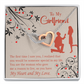 To My Girlfriend Heart and Love Inseparable Necklace-Express Your Love Gifts