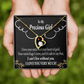 To My Girlfriend Heart of Gold Forever Necklace w Message Card-Express Your Love Gifts