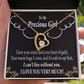 To My Girlfriend Heart of Gold Forever Necklace w Message Card-Express Your Love Gifts