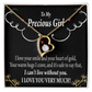 To My Girlfriend Heart of Gold Forever Necklace w Message Card-Express Your Love Gifts