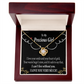 To My Girlfriend Heart of Gold Infinity Knot Necklace Message Card-Express Your Love Gifts