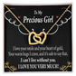 To My Girlfriend Heart of Gold Inseparable Necklace-Express Your Love Gifts