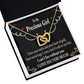 To My Girlfriend Heart of Gold Inseparable Necklace-Express Your Love Gifts