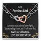 To My Girlfriend Heart of Gold Inseparable Necklace-Express Your Love Gifts