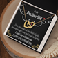 To My Girlfriend Heart of Gold Inseparable Necklace-Express Your Love Gifts