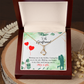 To My Girlfriend Hobby Job Life Alluring Ribbon Necklace Message Card-Express Your Love Gifts