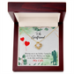 To My Girlfriend Hobby Job Life Infinity Knot Necklace Message Card-Express Your Love Gifts