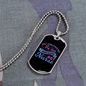 To My Girlfriend Hot Nurse Girlfriend Necklace Stainless Steel or 18k Gold Dog Tag 24" Chain-Express Your Love Gifts