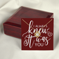 To My Girlfriend I Always Knew It Was You Infinity Knot Necklace Message Card-Express Your Love Gifts