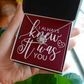 To My Girlfriend I Always Knew It Was You Infinity Knot Necklace Message Card-Express Your Love Gifts
