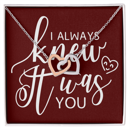 To My Girlfriend I Always Knew It Was You Inseparable Necklace-Express Your Love Gifts