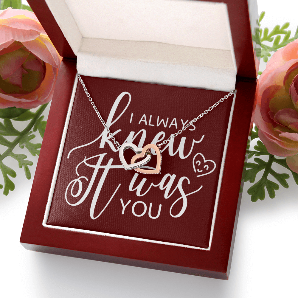 To My Girlfriend I Always Knew It Was You Inseparable Necklace-Express Your Love Gifts