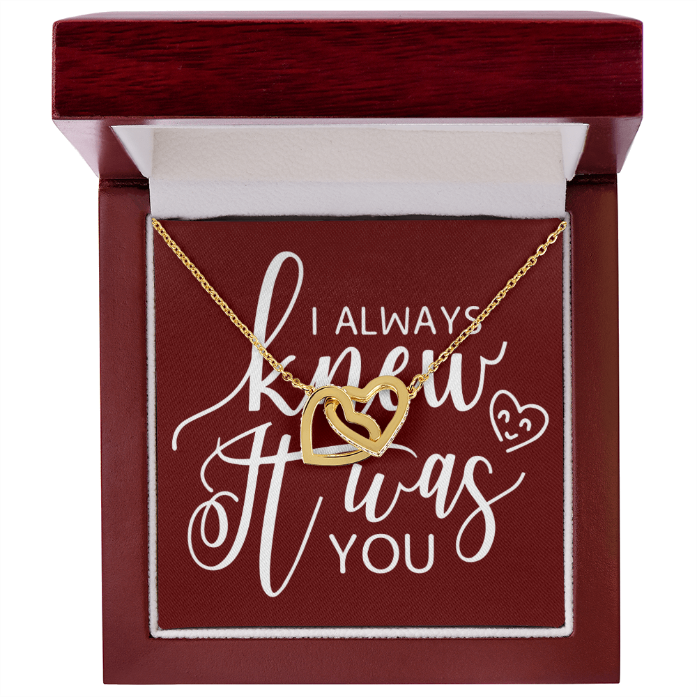 To My Girlfriend I Always Knew It Was You Inseparable Necklace-Express Your Love Gifts