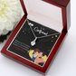 To My Girlfriend I am Nothing Alluring Ribbon Necklace Message Card-Express Your Love Gifts