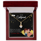 To My Girlfriend I am Nothing Alluring Ribbon Necklace Message Card-Express Your Love Gifts