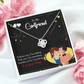 To My Girlfriend I Am Nothing Infinity Knot Necklace Message Card-Express Your Love Gifts