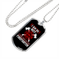 To My Girlfriend I Am So Hot Firefighter Necklace Stainless Steel or 18k Gold Dog Tag 24" Chain-Express Your Love Gifts