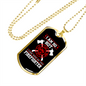 To My Girlfriend I Am So Hot Firefighter Necklace Stainless Steel or 18k Gold Dog Tag 24" Chain-Express Your Love Gifts