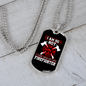 To My Girlfriend I Am So Hot Firefighter Necklace Stainless Steel or 18k Gold Dog Tag 24" Chain-Express Your Love Gifts