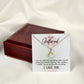 To My Girlfriend I Am Very Indecisive Alluring Ribbon Necklace Message Card-Express Your Love Gifts
