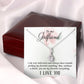 To My Girlfriend I Am Very Indecisive Alluring Ribbon Necklace Message Card-Express Your Love Gifts