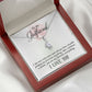 To My Girlfriend I Am Very Indecisive Alluring Ribbon Necklace Message Card-Express Your Love Gifts