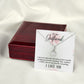 To My Girlfriend I Am Very Indecisive Alluring Ribbon Necklace Message Card-Express Your Love Gifts