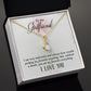 To My Girlfriend I Am Very Indecisive Alluring Ribbon Necklace Message Card-Express Your Love Gifts