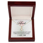 To My Girlfriend I Am Very Indecisive Alluring Ribbon Necklace Message Card-Express Your Love Gifts