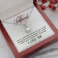 To My Girlfriend I Am Very Indecisive Eternal Hope Necklace Message Card-Express Your Love Gifts