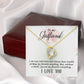 To My Girlfriend I Am Very Indecisive Forever Necklace w Message Card-Express Your Love Gifts