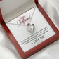 To My Girlfriend I Am Very Indecisive Forever Necklace w Message Card-Express Your Love Gifts