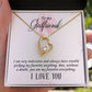 To My Girlfriend I Am Very Indecisive Forever Necklace w Message Card-Express Your Love Gifts