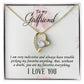 To My Girlfriend I Am Very Indecisive Forever Necklace w Message Card-Express Your Love Gifts