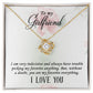 To My Girlfriend I Am Very Indecisive Infinity Knot Necklace Message Card-Express Your Love Gifts